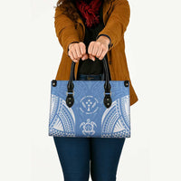 FSM Kosrae States Leather Bag Micronesia Six 9 One Polynesian Tribal Pattern - Polynesian Pride