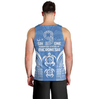 FSM Kosrae States Men Tank Top Micronesia Six 9 One Polynesian Tribal Pattern
