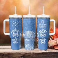 FSM Kosrae States Tumbler With Handle Micronesia Six 9 One Polynesian Tribal Pattern
