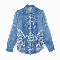 FSM Kosrae States Women Casual Shirt Micronesia Six 9 One Polynesian Tribal Pattern