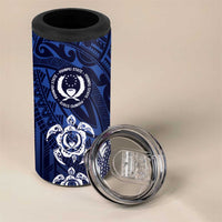 FSM Pohnpei States 4 in 1 Can Cooler Tumbler Micronesia Six 9 One Polynesian Tribal Pattern