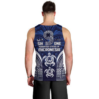 FSM Pohnpei States Men Tank Top Micronesia Six 9 One Polynesian Tribal Pattern