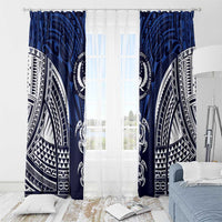 FSM Pohnpei States Window Curtain Micronesia Six 9 One Polynesian Tribal Pattern