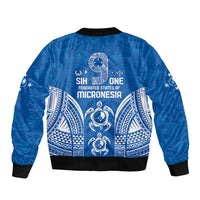 FSM Yap States Bomber Jacket Micronesia Six 9 One Polynesian Tribal Pattern LT9 - Polynesian Pride
