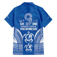 FSM Yap States Family Matching Long Sleeve Bodycon Dress and Hawaiian Shirt Micronesia Six 9 One Polynesian Tribal Pattern