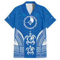 FSM Yap States Family Matching Off Shoulder Short Dress and Hawaiian Shirt Micronesia Six 9 One Polynesian Tribal Pattern