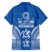 FSM Yap States Family Matching Short Sleeve Bodycon Dress and Hawaiian Shirt Micronesia Six 9 One Polynesian Tribal Pattern