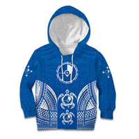 FSM Yap States Kid Hoodie Micronesia Six 9 One Polynesian Tribal Pattern
