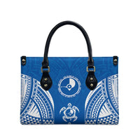 FSM Yap States Leather Bag Micronesia Six 9 One Polynesian Tribal Pattern - Polynesian Pride