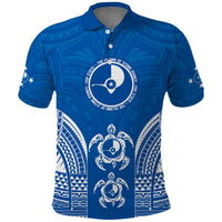 FSM Yap States Polo Shirt Micronesia Six 9 One Polynesian Tribal Pattern