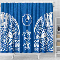 FSM Yap States Shower Curtain Micronesia Six 9 One Polynesian Tribal Pattern