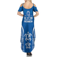 FSM Yap States Summer Maxi Dress Micronesia Six 9 One Polynesian Tribal Pattern