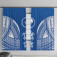 FSM Yap States Window Curtain Micronesia Six 9 One Polynesian Tribal Pattern