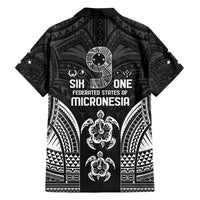 FSM Micronesia Six 9 One Family Matching Tank Maxi Dress and Hawaiian Shirt Polynesian Tribal Pattern
