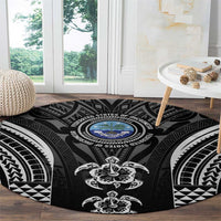 FSM Micronesia Six 9 One Round Carpet Polynesian Tribal Pattern