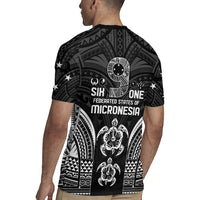 FSM Micronesia Six 9 One Rugby Jersey Polynesian Tribal Pattern