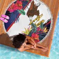 American Samoa Flag Day Since 1900 Beach Blanket Samoa Muamua Le Atua Tropical Flowers