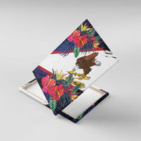 American Samoa Flag Day Since 1900 Canvas Wall Art Samoa Muamua Le Atua Tropical Flowers