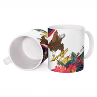 American Samoa Flag Day Since 1900 Ceramic Mug Samoa Muamua Le Atua Tropical Flowers - Polynesian Pride
