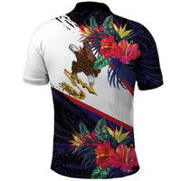American Samoa Flag Day Since 1900 Polo Shirt Samoa Muamua Le Atua Tropical Flowers