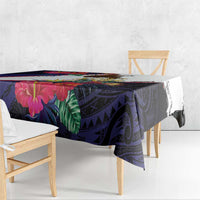 American Samoa Flag Day Since 1900 Tablecloth Samoa Muamua Le Atua Tropical Flowers