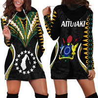 Polynesian Pride Aitutaki Island Hoodie Dress Cook Islands Tribal Wave Style LT9 - Polynesian Pride