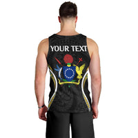 (Personalised) Polynesian Pride Aitutaki Island Men Tank Top Cook Islands Tribal Wave Style LT9 - Polynesian Pride
