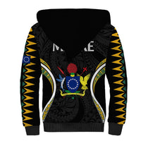 Polynesian Pride Mauke Island Sherpa Hoodie Cook Islands Tribal Wave Style LT9 - Polynesian Pride