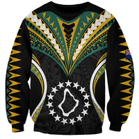 Polynesian Pride Palmerston Island Sweatshirt Cook Islands Tribal Wave Style LT9 Unisex Black - Polynesian Pride