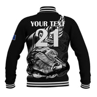 (Custom Text And Number) New Zealand Kiwi Rugby Baseball Jacket LT9 - Polynesian Pride