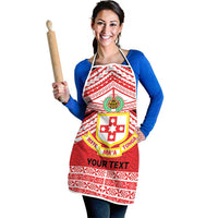 Personalised Kolisi Tonga College Atele Apron Polynesian Ngatu Tribal - Polynesian Pride