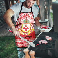 Personalised Kolisi Tonga College Atele Apron Polynesian Ngatu Tribal - Polynesian Pride