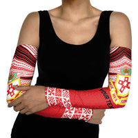 Personalised Kolisi Tonga College Atele Arm Sleeves Polynesian Ngatu Tribal - Polynesian Pride