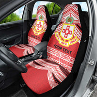 Personalised Kolisi Tonga College Atele Car Seat Cover Polynesian Ngatu Tribal