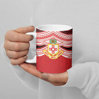 Personalised Kolisi Tonga College Atele Ceramic Mug Polynesian Ngatu Tribal - Polynesian Pride