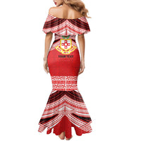 Personalised Kolisi Tonga College Atele Family Matching Mermaid Dress and Hawaiian Shirt Polynesian Ngatu Tribal