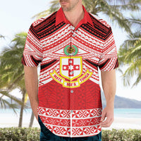 Personalised Kolisi Tonga College Atele Hawaiian Shirt Polynesian Ngatu Tribal