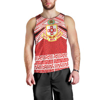 Personalised Kolisi Tonga College Atele Men Tank Top Polynesian Ngatu Tribal