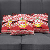 Personalised Kolisi Tonga College Atele Pillow Cover Polynesian Ngatu Tribal - Polynesian Pride