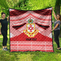 Personalised Kolisi Tonga College Atele Quilt Polynesian Ngatu Tribal