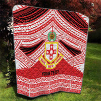 Personalised Kolisi Tonga College Atele Quilt Polynesian Ngatu Tribal