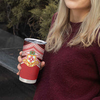 Personalised Kolisi Tonga College Atele Tumbler Cup Polynesian Ngatu Tribal