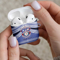 Personalised Tonga Apifoou College AirPods Case Polynesian Ngatu Tribal - Polynesian Pride