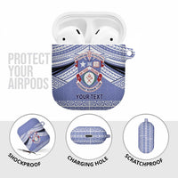 Personalised Tonga Apifoou College AirPods Case Polynesian Ngatu Tribal - Polynesian Pride