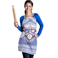 Personalised Tonga Apifoou College Apron Polynesian Ngatu Tribal - Polynesian Pride