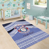 Personalised Tonga Apifoou College Area Rug Polynesian Ngatu Tribal