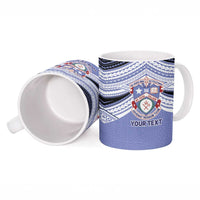 Personalised Tonga Apifoou College Ceramic Mug Polynesian Ngatu Tribal - Polynesian Pride