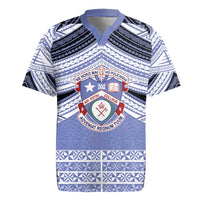 Personalised Tonga Apifoou College Rugby Jersey Polynesian Ngatu Tribal