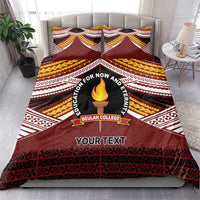 Personalised Tonga Beulah College Bedding Set Polynesian Ngatu Tribal