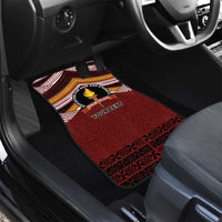Personalised Tonga Beulah College Car Mats Polynesian Ngatu Tribal